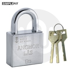 Simplefit Anchor Las High Security CEN Grade 3 Stainless Steel Padlock - 60mm