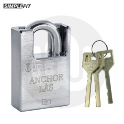 Simplefit Anchor Las High Security CEN Grade 3 Stainless Steel Padlock - 60mm Closed Shackle