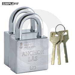 Simplefit Anchor Las High Security CEN Grade 3 Stainless Steel Padlock – Keyed Alike - 60mm