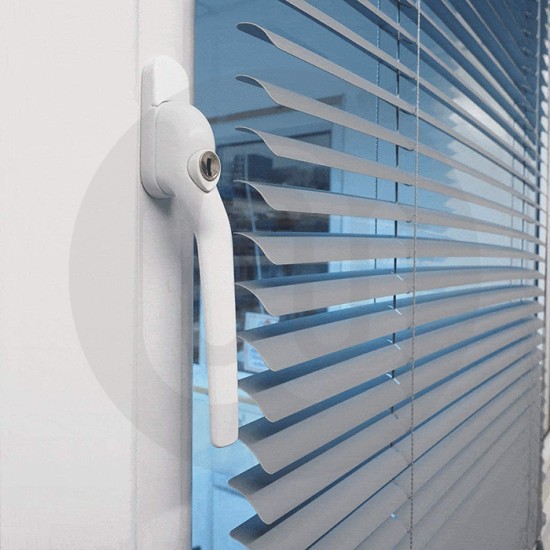 Simplefit Sleek Low Height Cranked Espagnolette Window Handle - Locking