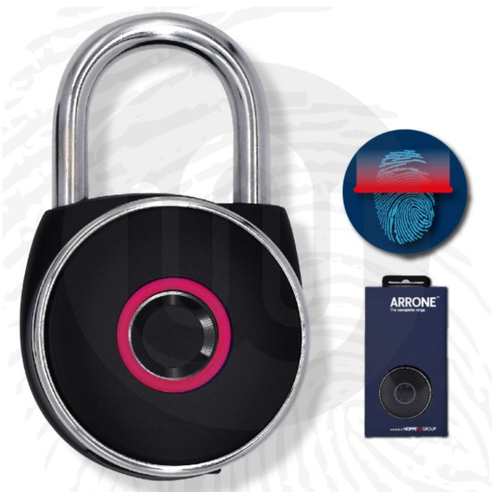 Arrone AR90/54 Fingerprint Padlock + Simplefit High Quality Durable Wall Mounted Combination Key Safe