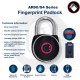 Arrone AR90/54 Fingerprint Padlock + Simplefit High Quality Durable Wall Mounted Combination Key Safe