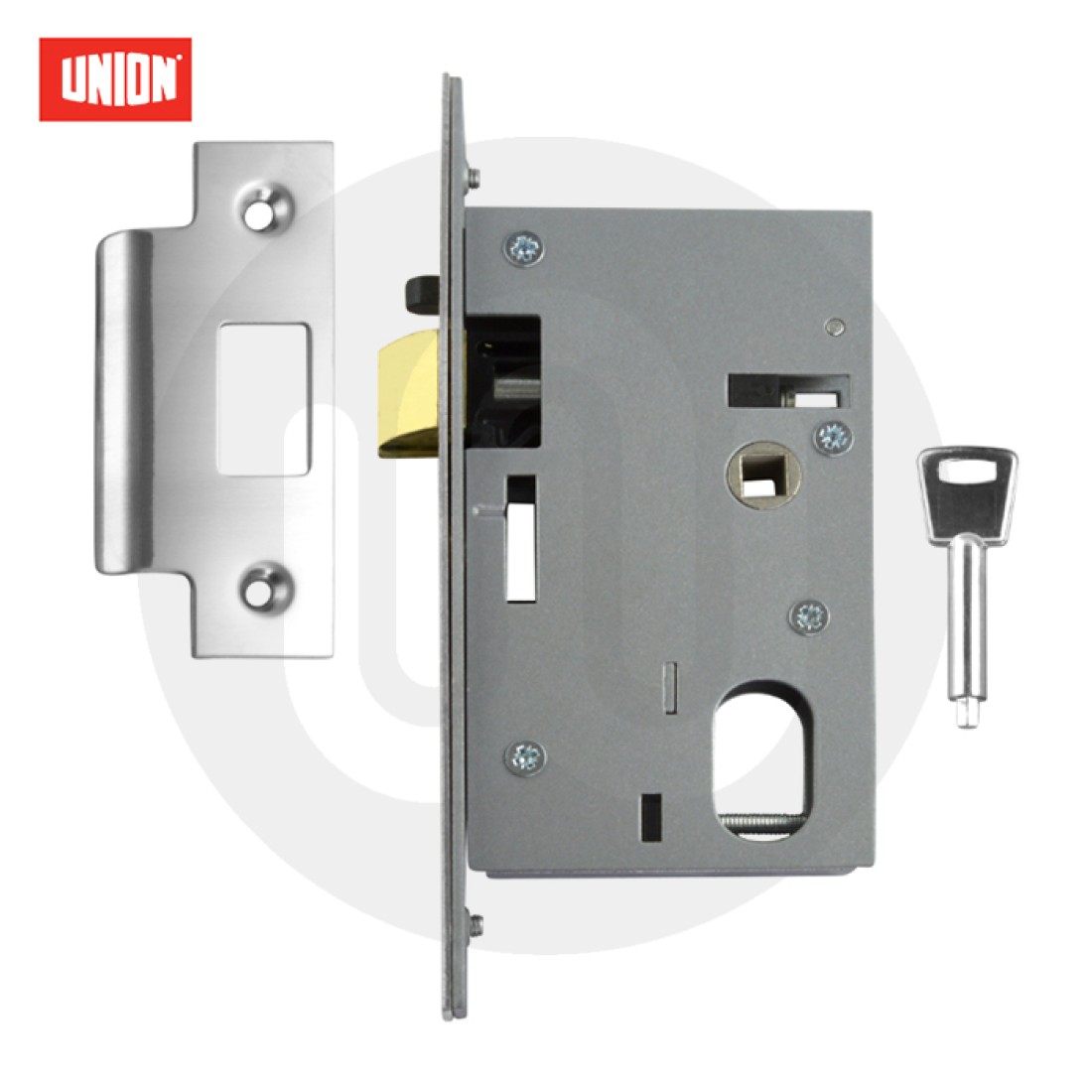 Union Lock One Side Key Union L2341 Oval Nightlatch Case