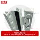 ERA Duraflex Challenger 3D Euro Rebate Door Hinge Angled Feature