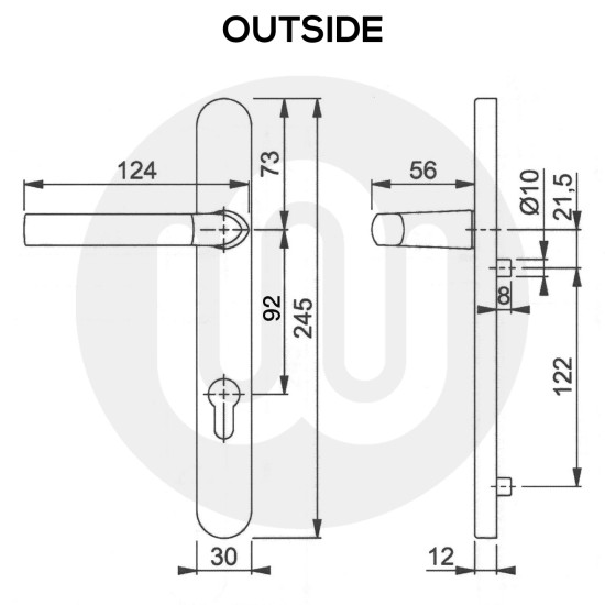 SHOP STOCK! Hoppe Birmingham Set (6pcs or 12 pcs) Lever/Lever 92PZ/92PZ Door Handles Individually Bagged (122CRS & 215CRS)