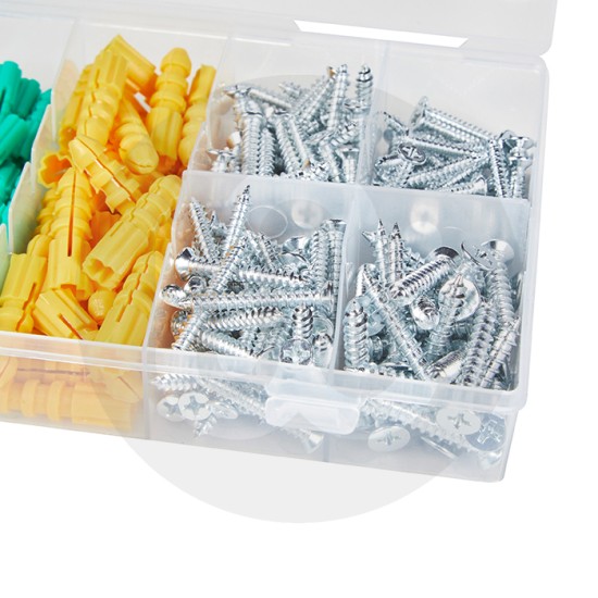 285 PCE Assorted Anchor and Metal Screw Set