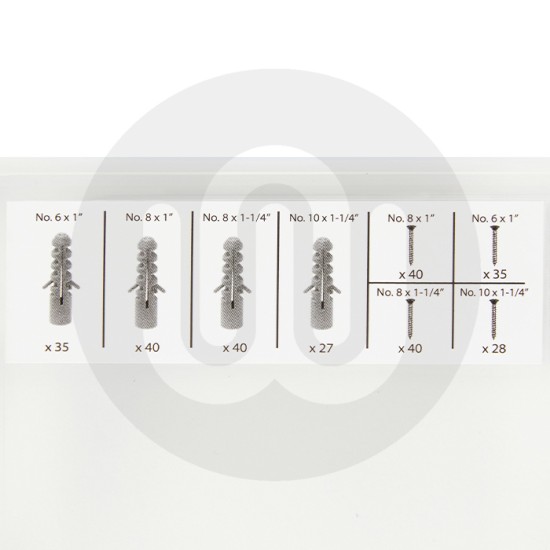 285 PCE Assorted Anchor and Metal Screw Set