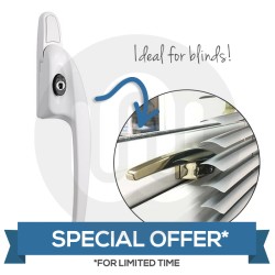 LIMITED TIME OFFER! 10x or more Simplefit Low Height Cranked Espagnolette Window Handle - Locking