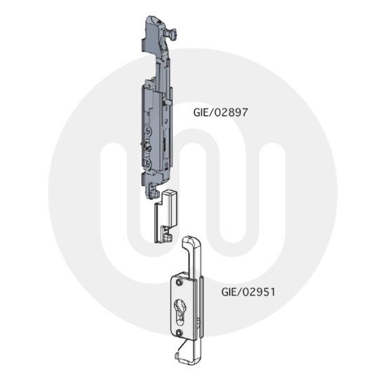 Giesse GOS-S Internal Handle Gearbox With Safety Device
