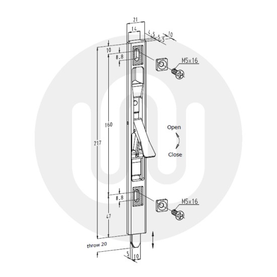 Sobinco 756 Door Bolt