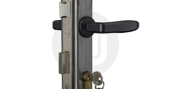 Gate Lock Frame Kit 40mm Profiled Box Section Lock Handles & Cylinder