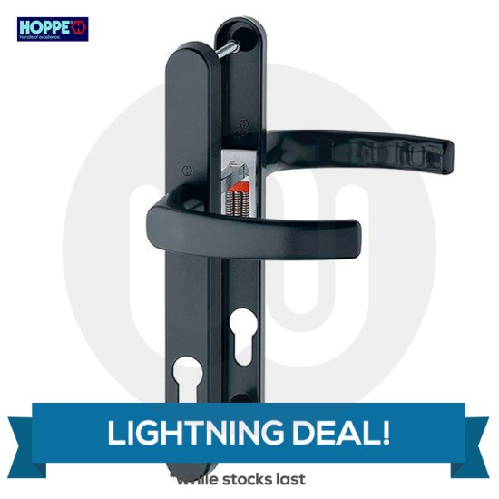 LIGHTNING DEAL! Hoppe Yorkshire Sprung Inline Lever/Lever 92PZ/92PZ Door Handle - Medium Cover (245BP/215CRS)