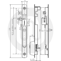 Technal Patio Door Lock