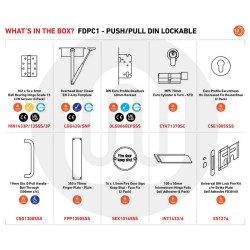 Commercial Fire Door Pack - Push/Pull Din Lockable