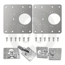 Cabinet Hinge Repair Kit For Kitchen Cabinet Door Hinges - Pack of 10