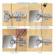 Cabinet Hinge Repair Kit For Kitchen Cabinet Door Hinges - Pack of 10