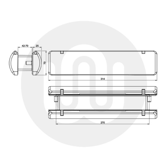 Sweet Square Letterplate