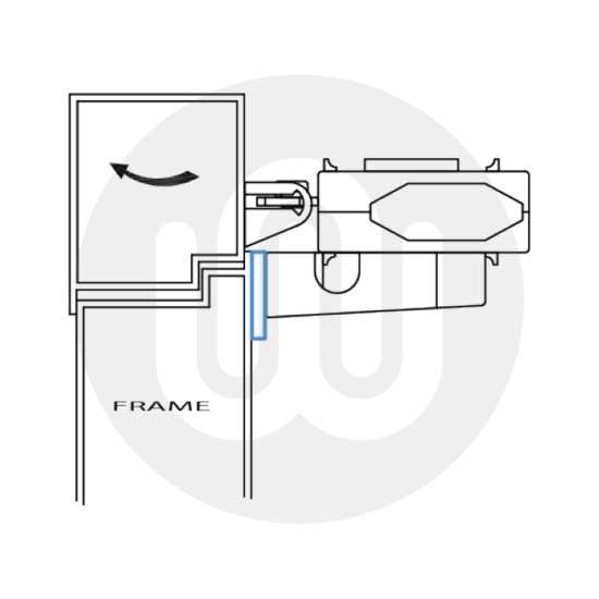 Narrow Fixing Plate for Aluminium Frames