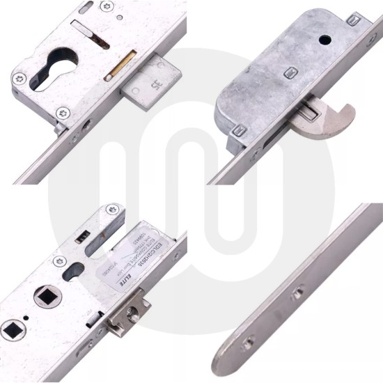 Roto Elite EDLC/2H2035 / EDLC/2H2045 2 Hook Composite Door Lock - 20mm Faceplate