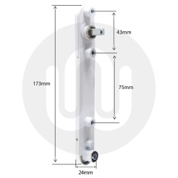 Smart Visofold 6000 Flush Locking Handle