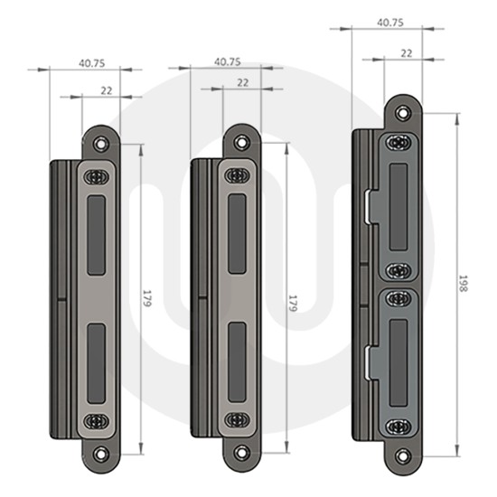 Ingenious 1117 Composite Door Keep Set Ingenious 1117 Composite Door Keep Set