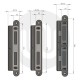 Ingenious 1117 Composite Door Keep Set Ingenious 1117 Composite Door Keep Set