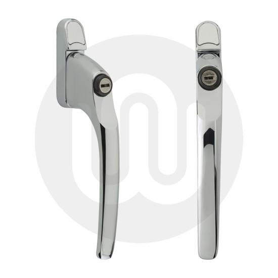 Simplefit Budget Decorative Locking Inline Espag Window Handle – 40mm Spindle