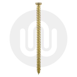 Concrete Window Frame Screws - TX - Flat Countersunk - Yellow