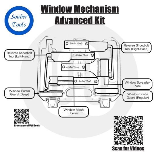 Souber Tools WMO/KIT/A Advanced Window Mechanism Opener Kit