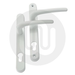 Simplefit Decorative Inline Lever/Lever 92PZ/92PZ Door Handle - Medium Cover (241BP/211CRS)