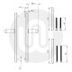 Simplefit Decorative Inline Lever/Lever 92PZ/92PZ Door Handle - Medium Cover (241BP/211CRS) Simplefit Decorative Inline Lever/Lever 92PZ/92PZ Door Handle - Medium Cover (241BP/211CRS)