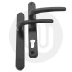 Simplefit Budget Dummy Inline Lever/Lever 92PZ/92PZ Door Handle - Medium Cover (241BP/211CRS)