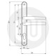 Simplefit Budget Offset Lever/Lever 92PZ/62PZ Door Handle - Medium Cover (241BP/211CRS) Simplefit Budget Offset Lever/Lever 92PZ/62PZ Door Handle - Medium Cover (241BP/211CRS)