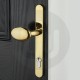 Simplefit Budget Inline Lever/Pad 92PZ/92PZ Door Handle - Medium Cover (241BP/211CRS)