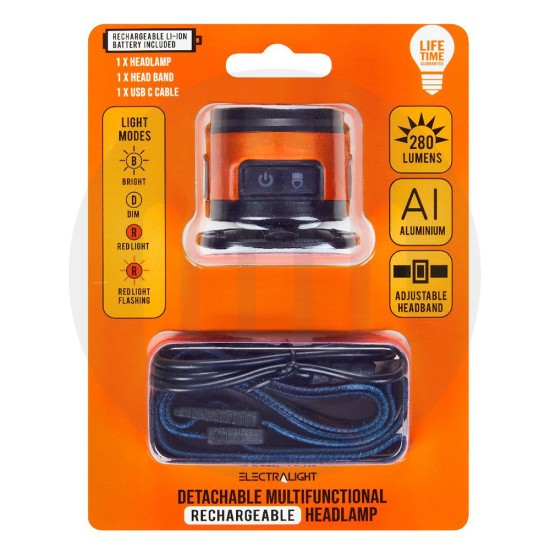 Electralight Multi Functional Rechargeable Head Light