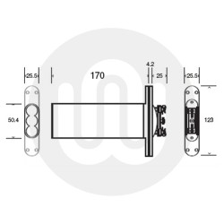 Adjustable Speed Hydraulic Jamb Closer