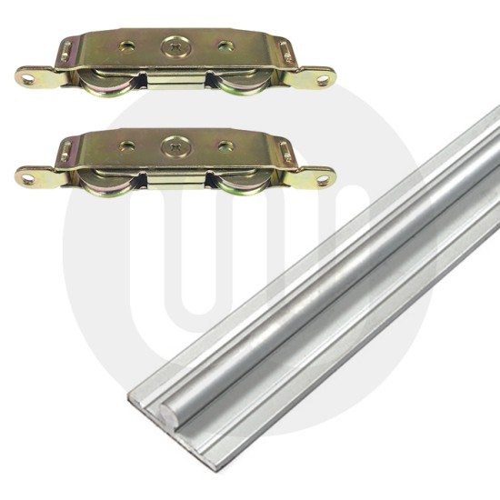 All Round Patio Track & Tandem Patio Rollers Set