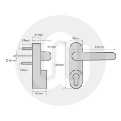 Outside Access Device with Handle