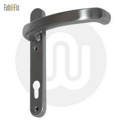 Simplefit by Fab & Fix Extended Lever Inline Lever/Lever 92PZ/92PZ Door Handle - Standard Cover (206BP/122CRS)