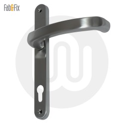 Simplefit by Fab & Fix Extended Lever Inline Lever/Lever 92PZ/92PZ Door Handle - Medium Cover (243BP/211CRS)