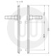 Avocet Unsprung Inline Lever/Lever 92PZ/92PZ Door Handle - Standard Cover (210BP/120.5CRS)