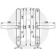 Cego / Hoppe Sprung 70mm Door Handle with an 8mm Spindle