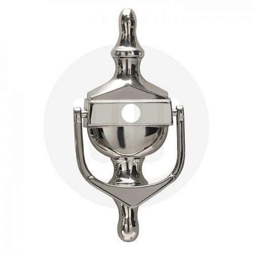 Simplefit Face Fix Urn Door Knocker With Hole For Door Viewer Large