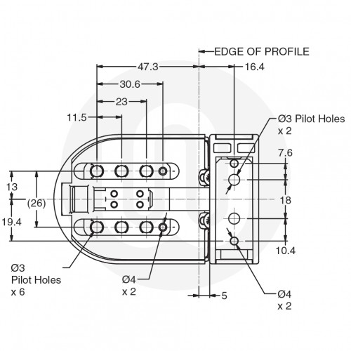 Avocet Affinity Flag Hinge