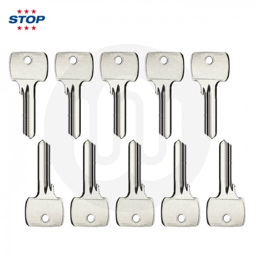 3 Star STOP Security Euro & Thumbturn Cylinder Key Blanks Pack of 10