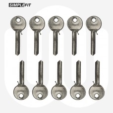 NWH 1 6-Pin Anti-Drill Dual Finish Cylinder Key Blanks