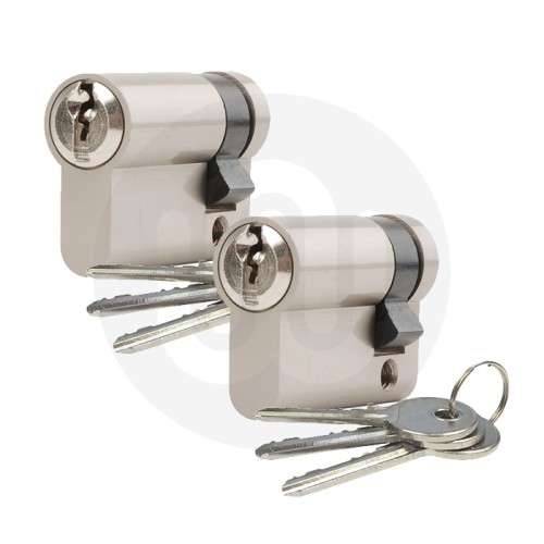 Standard Half Euro Cylinder Keyed Alike Pair