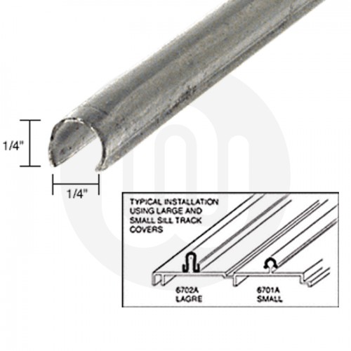 Stainless Steel Small Patio Door Track, Sliding Patio Door Replacement Track Cover
