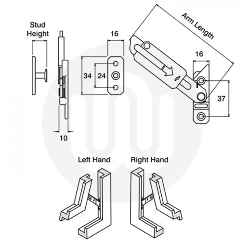 Locking Hook & Stub Restrictor