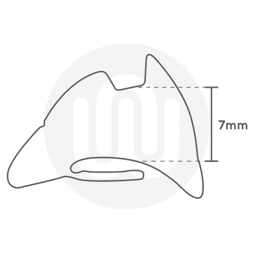 Wedge Gasket 78mm (Grey Stripe)